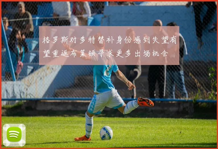 格罗斯对多特替补身份感到失望有望重返布莱顿寻求更多出场机会